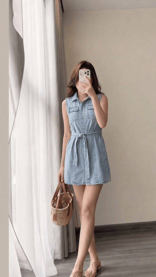 Vestido Lilo Jean Skyblue