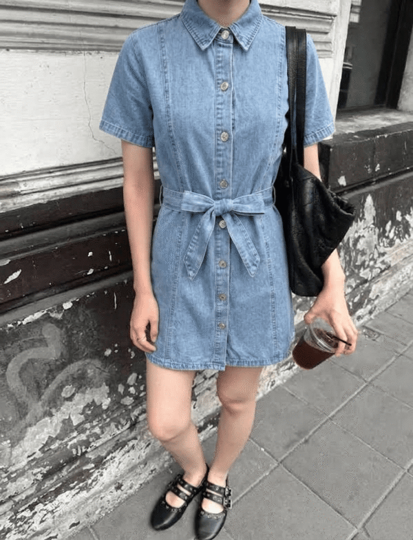 Vestido jean Oli